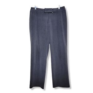 Pantology Straight Leg Dress Pant Gray Size 10 Petite